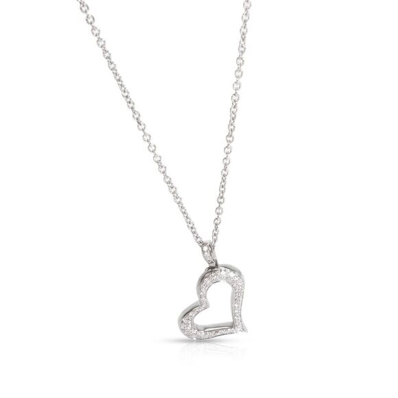 Piaget Diamond Heart Necklace in 18K White Gold 0.24 CTW - Picture 5 of 8